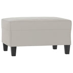 Canapé moderne avec fauteuil d'appoint rembourré avec pouf en tissu microfibre