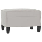 Canapé moderne avec fauteuil d'appoint rembourré avec pouf en tissu microfibre