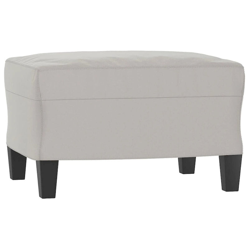 Canapé moderne avec fauteuil d'appoint rembourré avec pouf en tissu microfibre
