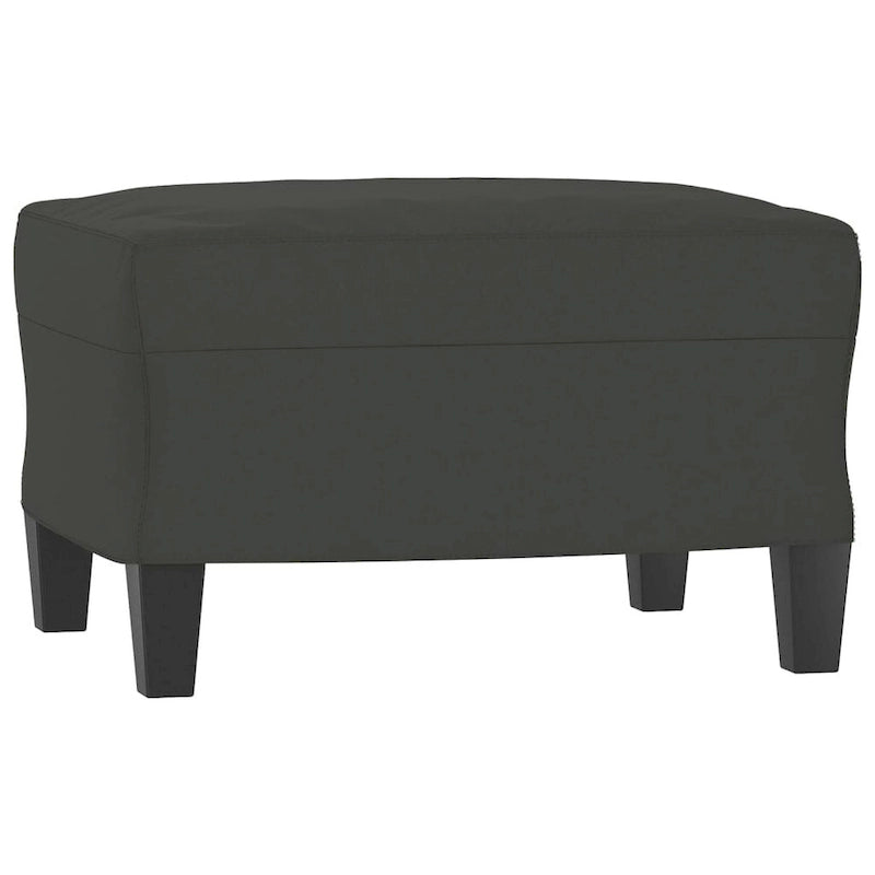 Canapé moderne avec fauteuil d'appoint rembourré avec pouf en tissu microfibre