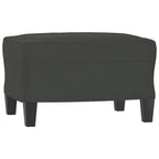 Canapé moderne avec fauteuil d'appoint rembourré avec pouf en tissu microfibre