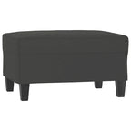 Canapé moderne avec fauteuil d'appoint rembourré avec pouf en tissu microfibre