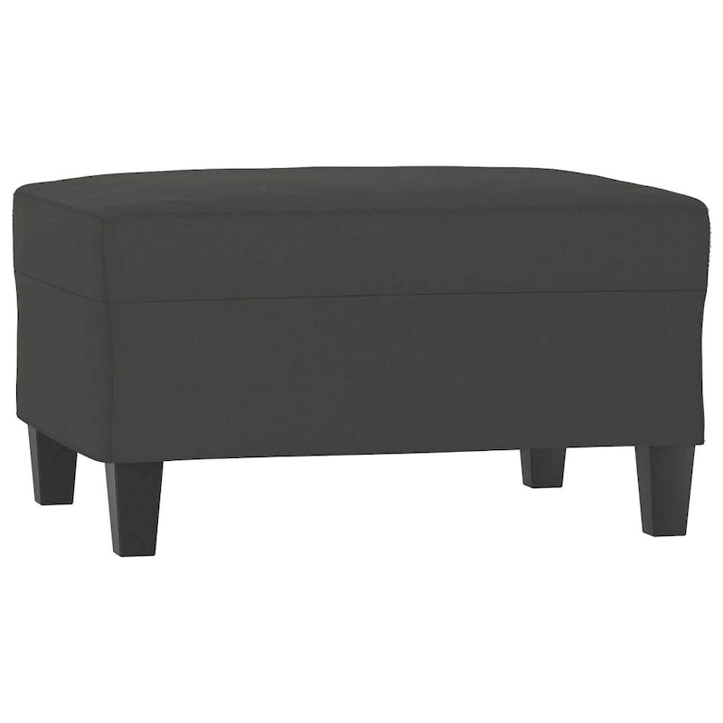Canapé moderne avec fauteuil d'appoint rembourré avec pouf en tissu microfibre