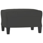 Canapé moderne avec fauteuil d'appoint rembourré avec pouf en tissu microfibre