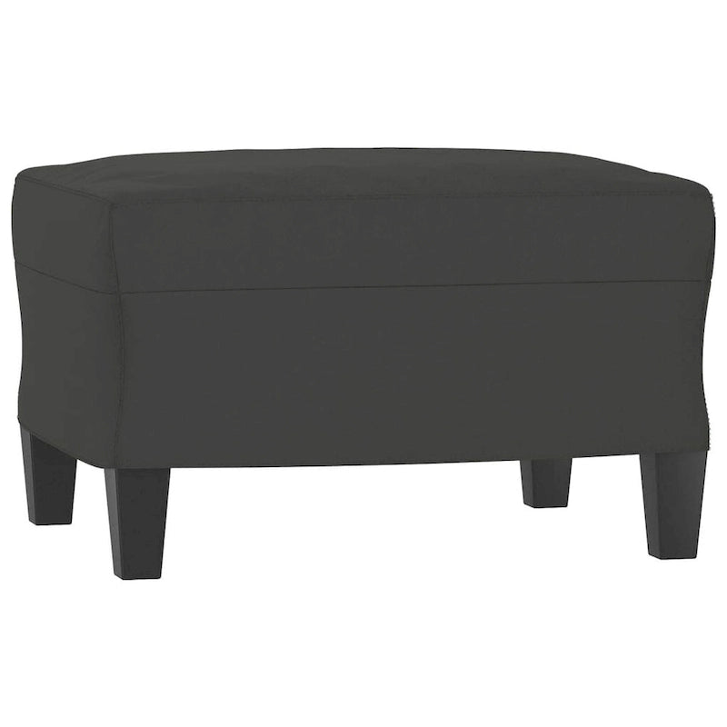 Canapé moderne avec fauteuil d'appoint rembourré avec pouf en tissu microfibre