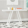 SAFAVIEH Marla White Lacquer Console - 51 x 15.6 x 31.5 - 51Wx16Dx32H
