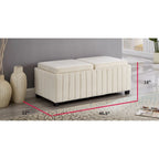 Banc de rangement ottoman rembourré pour chambre d'enfant, salon