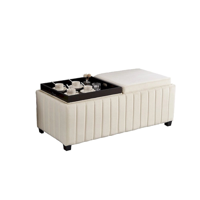 Banc de rangement ottoman rembourré pour chambre d'enfant, salon