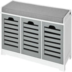 Banc de rangement avec 3 tiroirs - 35 P x 105 L x 43 H cm