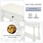 Console 63 po avec tiroirs et étagère pour entrée, couloir, salon