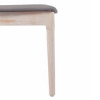 Chaise de salle à manger commerciale en bois massif avec assise rembourrée en vinyle - lot de 2