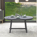 Table à manger ronde extensible en bois