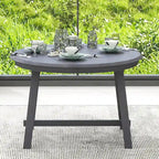 Table à manger ronde extensible en bois