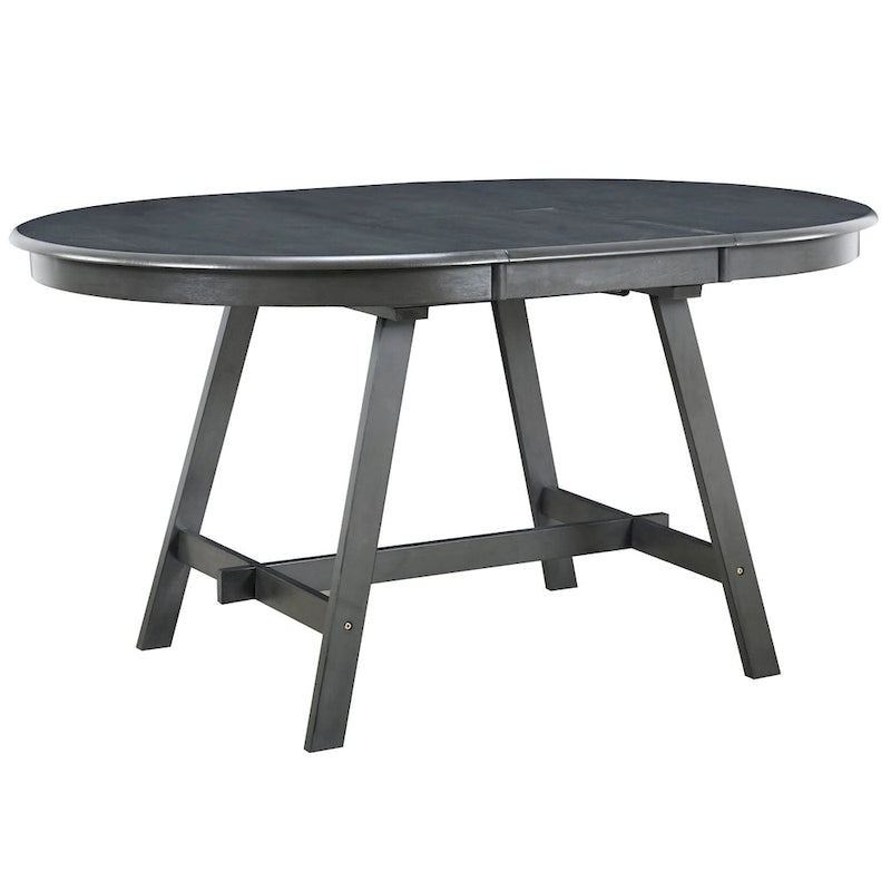 Table à manger ronde extensible en bois