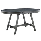 Table à manger ronde extensible en bois