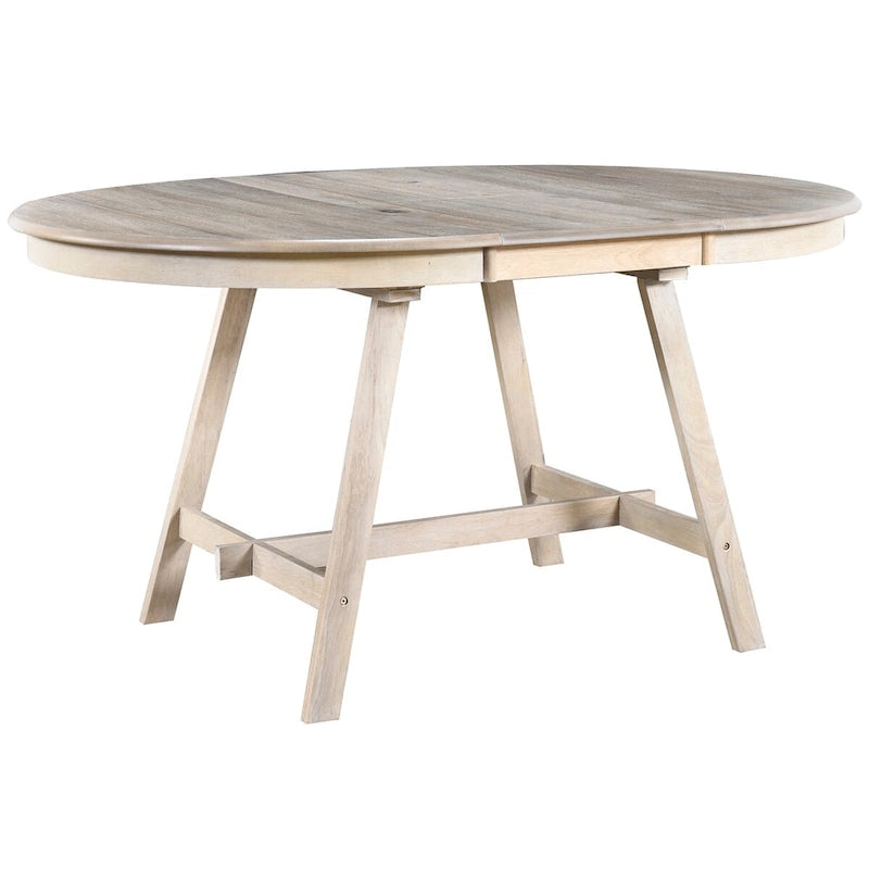 Table à manger ronde extensible en bois