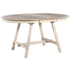 Table à manger ronde extensible en bois