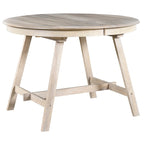 Table à manger ronde extensible en bois