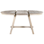 Table à manger ronde extensible en bois
